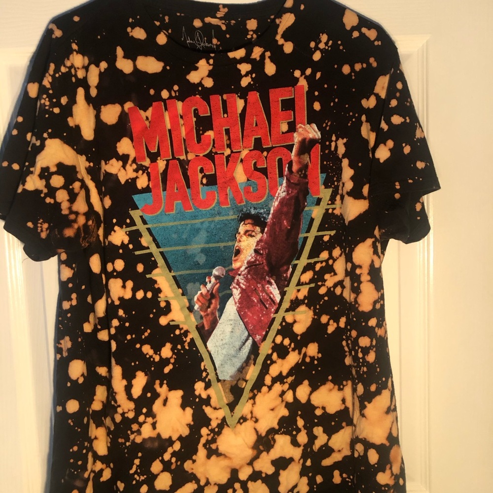 Michael Jackson T-Shirt w Bleached Detail